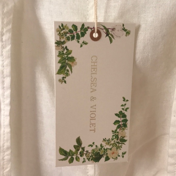 Chelsea & Violet ivory paper bag pants NWT - Picture 6 of 9